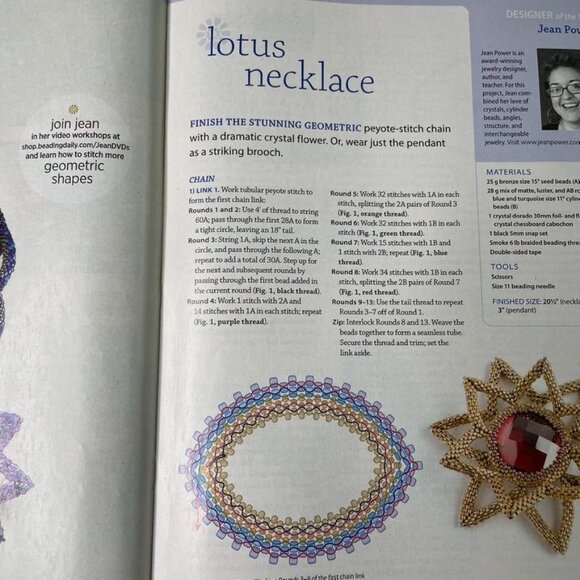 Beadwork Magazine Jewelry Crafting Book u January 2013  Vol 16 No 1 - Picture 6 of 7